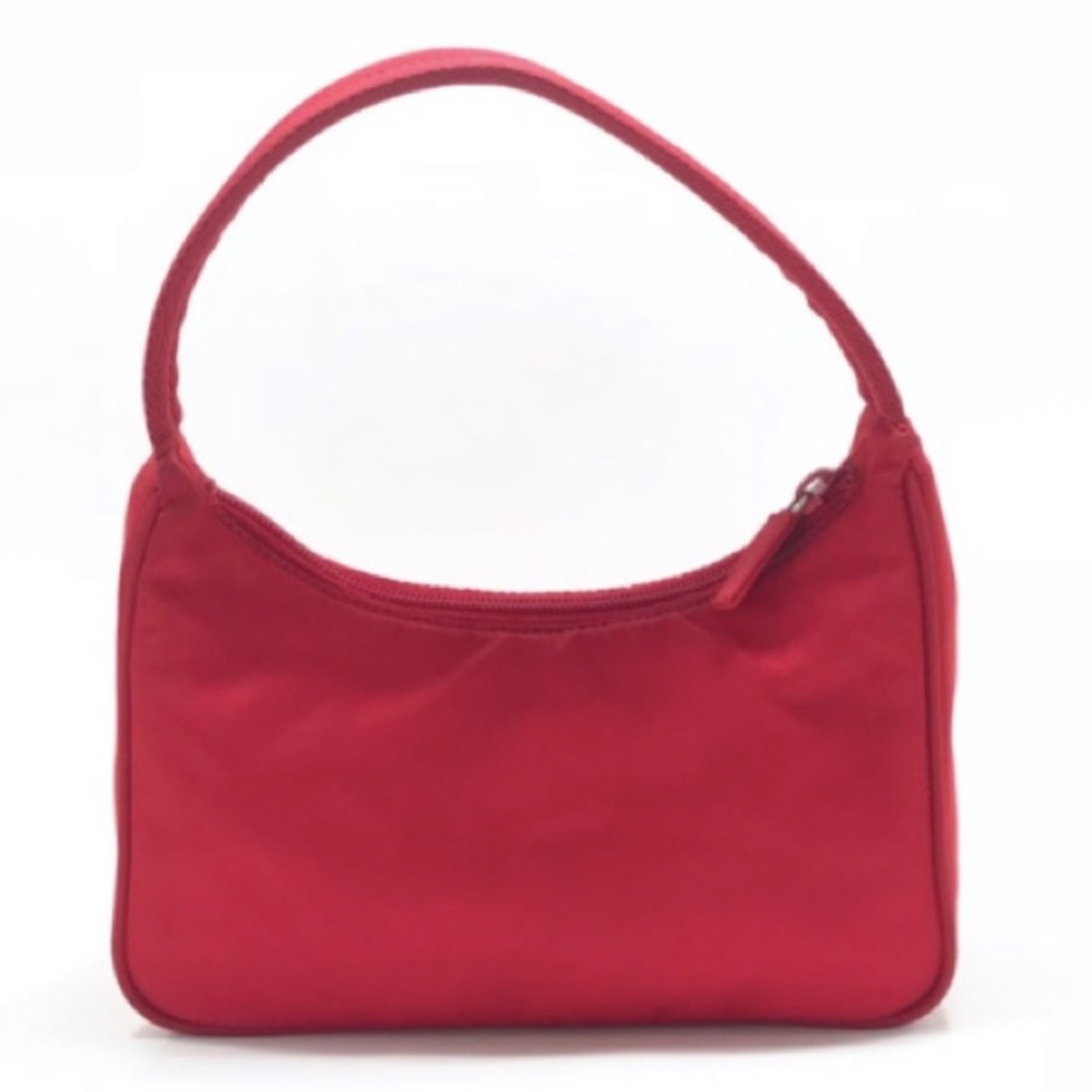 Prada mini nylon handbag red - Picture 5 of 6